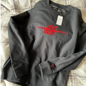NEW NWT COACH MBJ X NARUTO CREWNECK SWEATSHIRT BLACK medium men red 11000289JAX